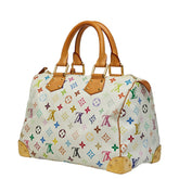 ルイ ヴィトン モノグラム マルチカラー スピーディ30 ハンドバッグ M92643 ブロン ホワイト PVC レザー レディース LOUIS VUITTON 【中古】